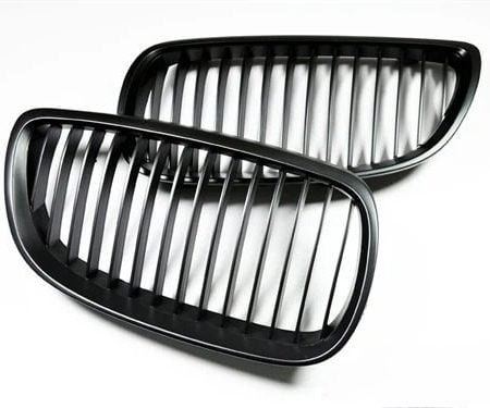 AutoTecknic Stealth Black Front Grille Set for E9X BMW 3 Series / M3