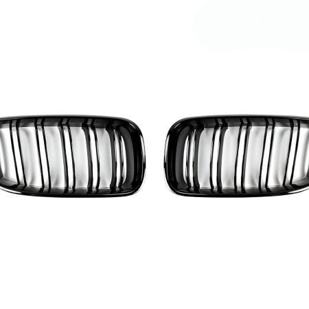 AutoTecknic Glazing Black Dual-Slats Front Grille Set for FXX BMW 6 Series & M6