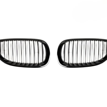 AutoTecknic Glazing Black Front Grille Set for E60 BMW 5 Series / M5