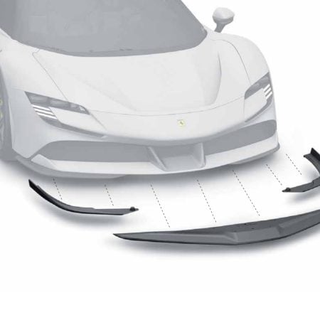 ZACOE Carbon Fiber Front Lip Set for F173 Ferrari SF90 Stradale