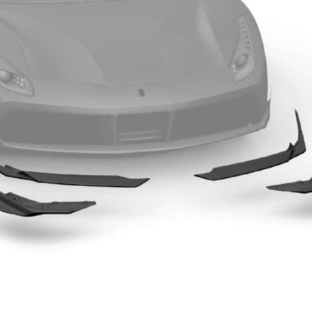 ZACOE Carbon Fiber Front Lip Set for F142M Ferrari 488 GTB