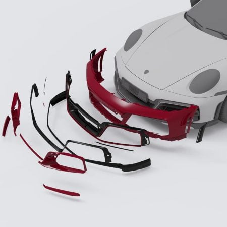 TECHART Front Apron for 992.1 Porsche 911 Turbo / S