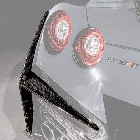 Top Secret Carbon Rear Bumper Side Fins (for Top Secret rear bumper) for R35 Nissan GT-R